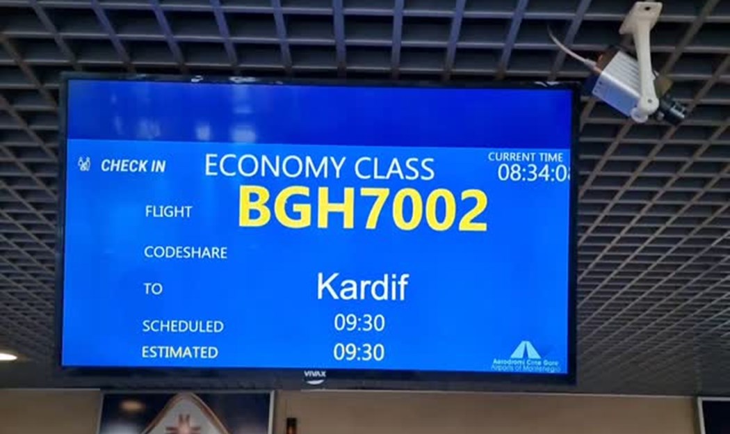 Naši momci stigli u Kardif ✈️.